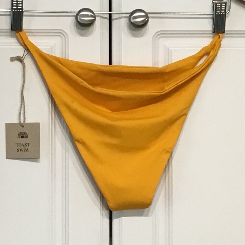 Toast Swim Marigold String Bikini Bottoms XL
